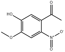 1-(5-Hydroxy-4-methoxy-2-nitro-phenyl)-ethanone Struktur