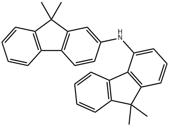 N-(9,9-dimethyl-9H-fluoren-4-yl)-9,9-dimethyl-9H-fluoren-2-amine Struktur