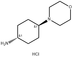 trans-4-Morpholinocyclohexanamine hydrochloride Struktur