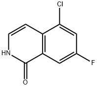 5-chloro-7-fluoro-1,2-dihydroisoquinolin-1-one Struktur