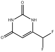 6-(difluoromethyl)pyrimidine-2,4(1H,3H)-dione Struktur