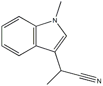 2-(1-METHYL-1H-INDOL-3-YL)PROPANENITRILE Struktur