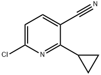 6-Chloro-2-cyclopropyl-nicotinonitrile Struktur