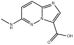 6-(Methylamino)Imidazo[1,2-B]Pyridazine-3-Carboxylic Acid Struktur