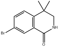 7-Bromo-4,4-dimethyl-3,4-dihydroisoquinolin-1(2H)-one Struktur