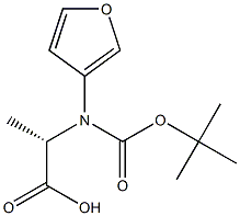 N-Boc-S-3-Furanalanine Struktur