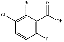 2-Bromo-3-chloro-6-fluorobenzoic acid Struktur