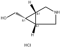 endo-3-azabicyclo[3.1.0]hexane-6-methanol hydrochloride Struktur