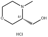 (R)-4-methyl-3-(hydroxymethyl)morpholine hydrochloride Struktur