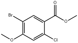 5-Bromo-2-chloro-4-methoxy-benzoic acid methyl ester Structure