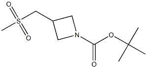 3-Methanesulfonylmethyl-azetidine-1-carboxylic acid tert-butyl ester Struktur