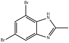 4,6-Dibromo-2-methyl-1H-benzoimidazole Struktur