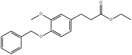 ethyl 3-(4-(benzyloxy)-3-methoxyphenyl)propanoate Struktur