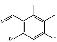 6-Bromo-2,4-difluoro-3-methylbenzaldehyde Struktur