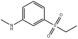 3-(ethanesulfonyl)-N-methylaniline Struktur