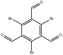 2,4,6-tribromobenzene-1,3,5-tricarbaldehyde Struktur