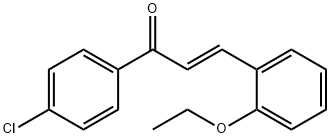 (2E)-1-(4-chlorophenyl)-3-(2-ethoxyphenyl)prop-2-en-1-one Struktur