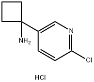 1-(6-chloropyridin-3-yl)cyclobutanamine hydrochloride Struktur