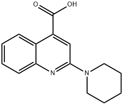 2-Piperidin-1-yl-quinoline-4-carboxylic acid Struktur