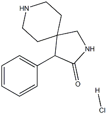 4-Phenyl-2,8-diazaspiro[4.5]decan-3-one hydrochloride Struktur