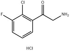 2-amino-1-(2-chloro-3-fluorophenyl)ethan-1-one hydrochloride Struktur