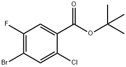 4-Bromo-2-chloro-5-fluoro-benzoic acid ethyl ester Struktur