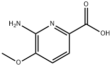 6-Amino-5-methoxy-pyridine-2-carboxylic acid Struktur