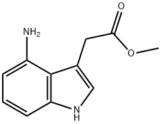 methyl 2-(4-amino-1H-indol-3-yl)acetate Struktur