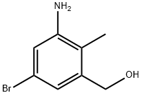 (3-Amino-5-bromo-2-methyl-phenyl)-methanol Struktur