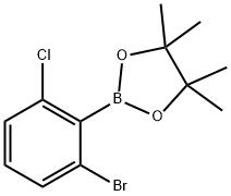 2-Bromo-6-chlorophenylboronic acid pinacol ester Struktur