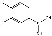 3,4-Difluoro-2-methylphenylboronic acid Struktur