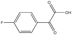 4-Fluoro-a-oxo-benzeneacetic acid Struktur