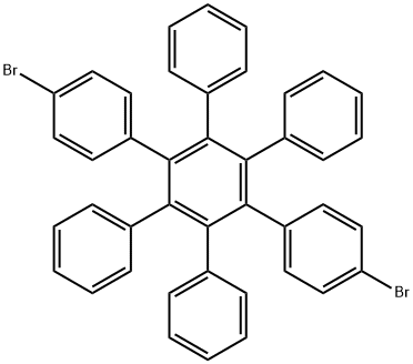 1,4-雙(4-溴基苯)-2,3,5,6-四苯基苯, 22932-54-3, 結構式