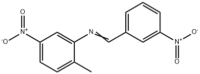 (2-methyl-5-nitrophenyl)(3-nitrobenzylidene)amine Struktur