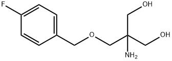 2-Amino-2-(4-fluoro-benzyloxymethyl)-propane-1,3-diol Struktur