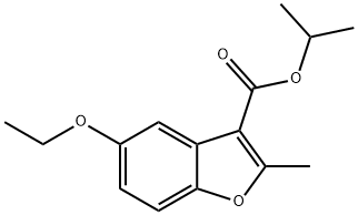 isopropyl 5-ethoxy-2-methylbenzofuran-3-carboxylate Struktur