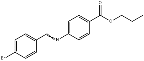 propyl 4-[(4-bromobenzylidene)amino]benzoate Struktur