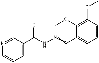 N'-[(E)-(2,3-dimethoxyphenyl)methylidene]pyridine-3-carbohydrazide Struktur