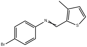 (4-bromophenyl)[(3-methyl-2-thienyl)methylene]amine Struktur