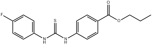 propyl 4-({[(4-fluorophenyl)amino]carbonothioyl}amino)benzoate Struktur