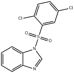 1-((2,5-dichlorophenyl)sulfonyl)-1H-benzo[d]imidazole Struktur