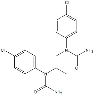 N',N'''-1,2-propanediylbis[N-(4-chlorophenyl)urea] Struktur