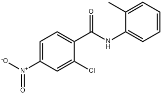 2-Chloro-N-(2-methylphenyl)-4-nitrobenzamide Struktur