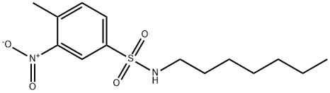 N-heptyl-4-methyl-3-nitrobenzenesulfonamide Struktur