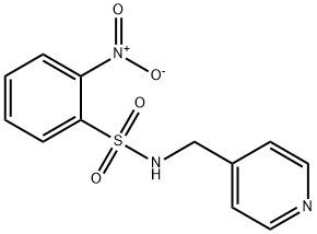 2-nitro-N-(pyridin-4-ylmethyl)benzenesulfonamide Struktur