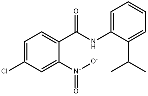 4-chloro-2-nitro-N-(2-propan-2-ylphenyl)benzamide Struktur