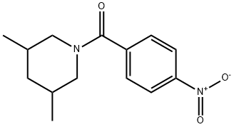 (3,5-dimethylpiperidin-1-yl)-(4-nitrophenyl)methanone Struktur