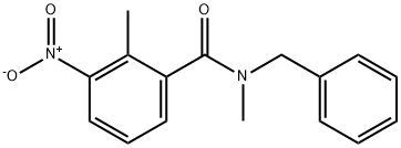 N-benzyl-N,2-dimethyl-3-nitrobenzamide Struktur