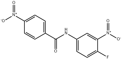 N-(4-fluoro-3-nitrophenyl)-4-nitrobenzamide Struktur