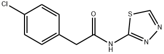 2-(4-chlorophenyl)-N-(1,3,4-thiadiazol-2-yl)acetamide Struktur